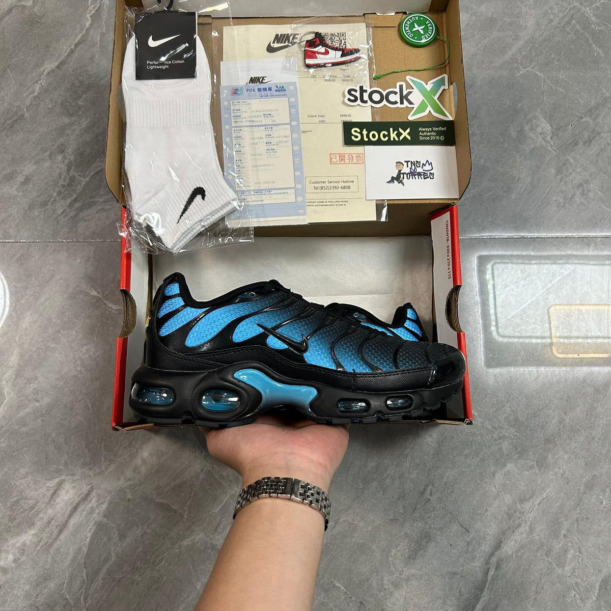 Air Max Plus TN 1 “Black/ Blue Gradient Wave“