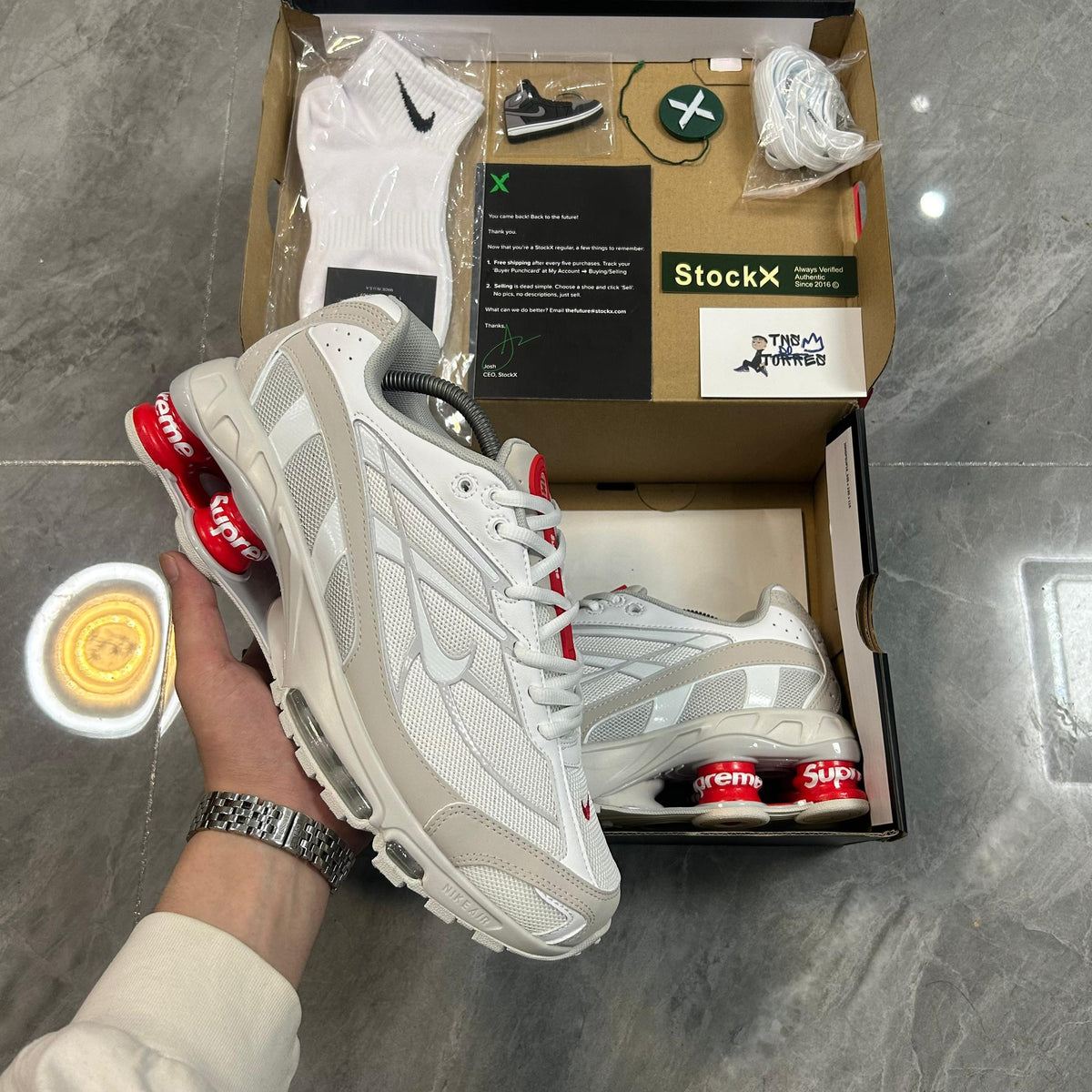 Supreme x Nike Shox Ride 2 "White"