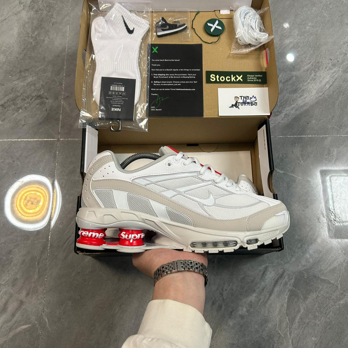 Supreme x Nike Shox Ride 2 "White"