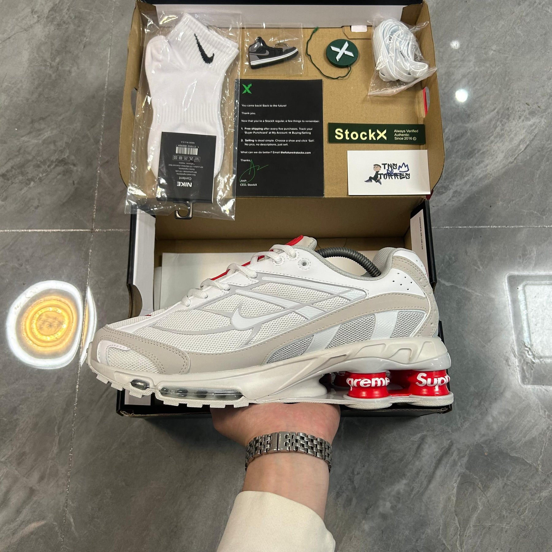 Supreme x Nike Shox Ride 2 "White"