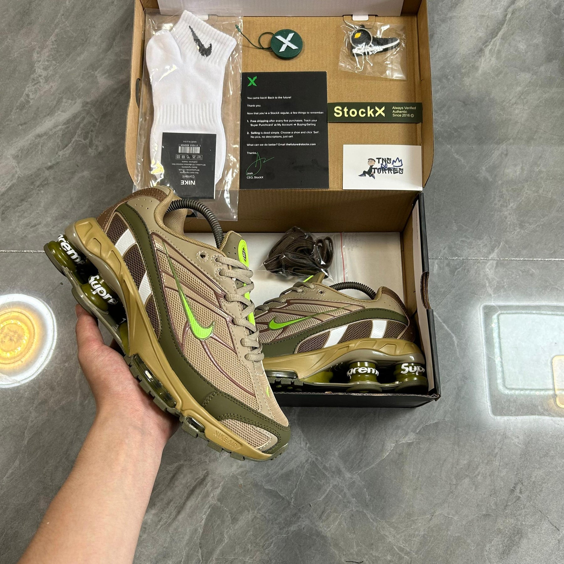 Supreme x Nike Shox Ride 2 "Neutral Olive"