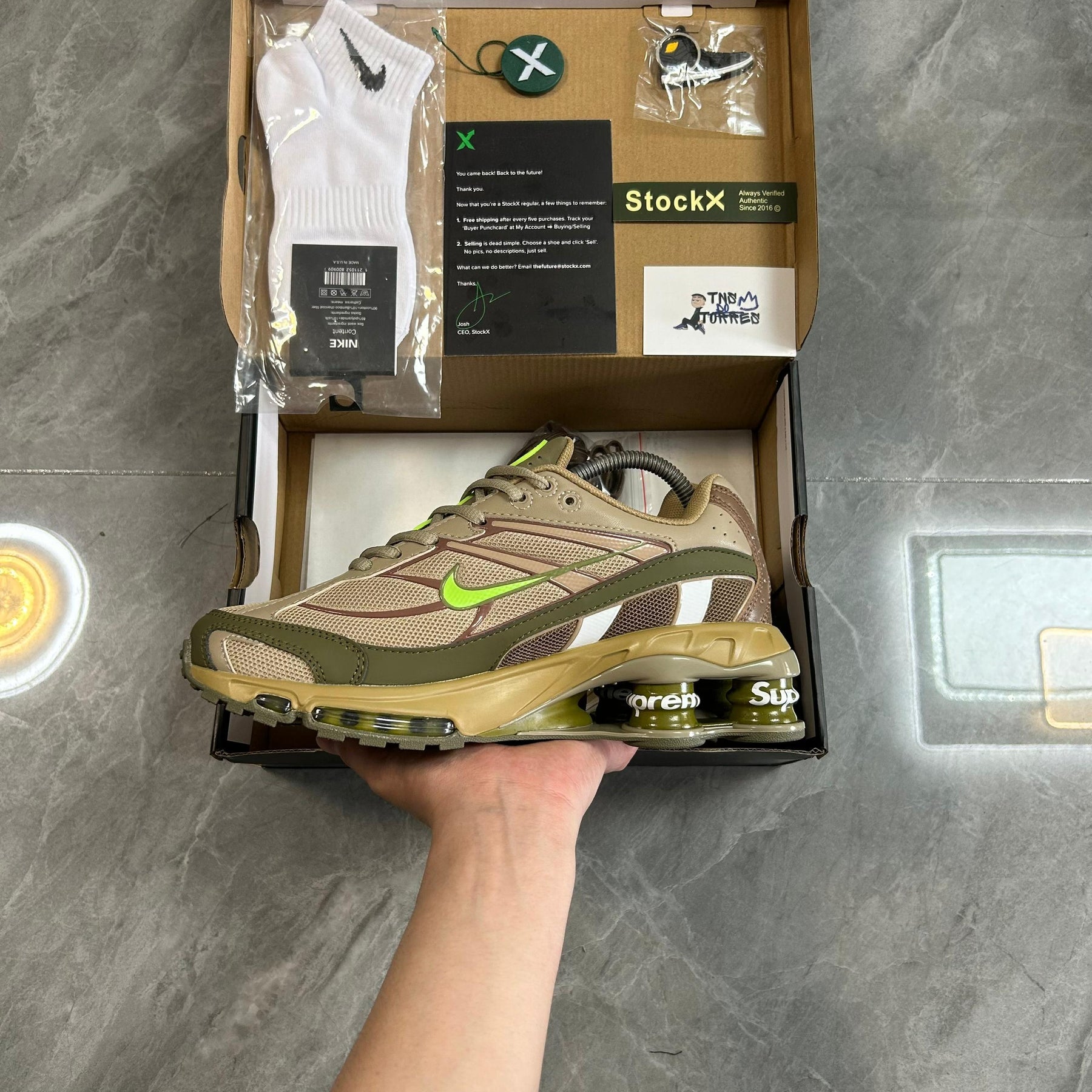 Supreme x Nike Shox Ride 2 "Neutral Olive"