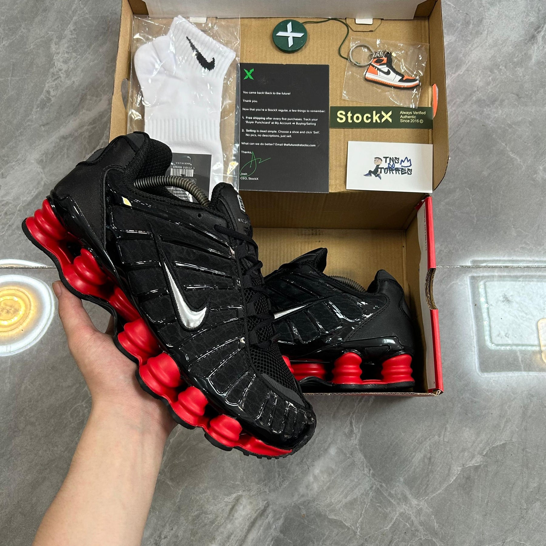 Nike Shox TL Preto/Vermelho
