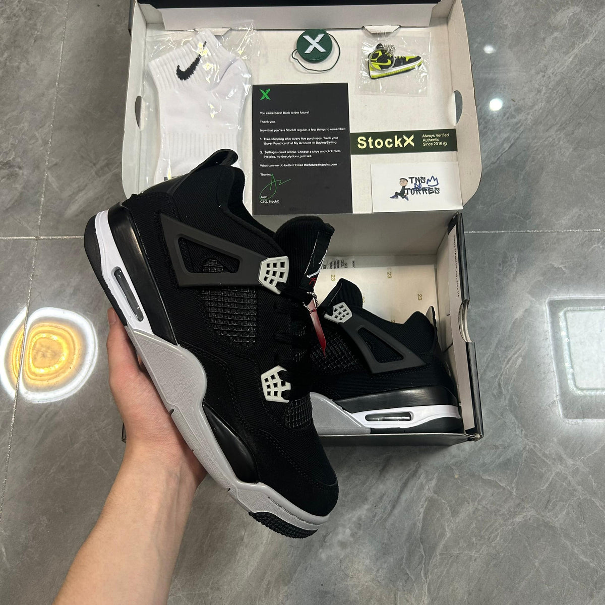 Nike Air Jordan 4 Retro 'Black Canvas'