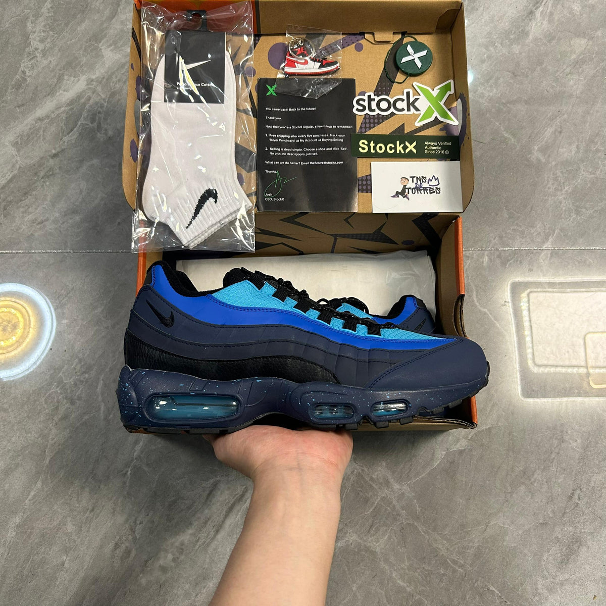 Stash x Nike Air Max 95 Black and Harbor Blue