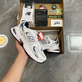 New Balance 530 White Silver Navy