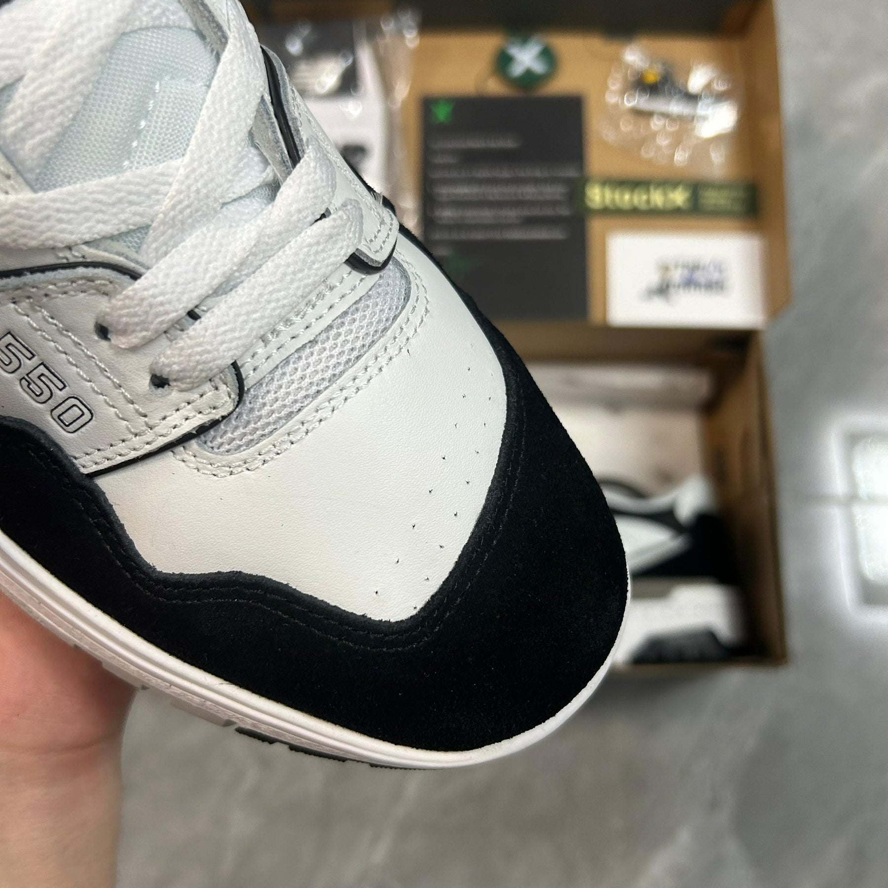 New Balance 550 GS White Black Rain Cloud