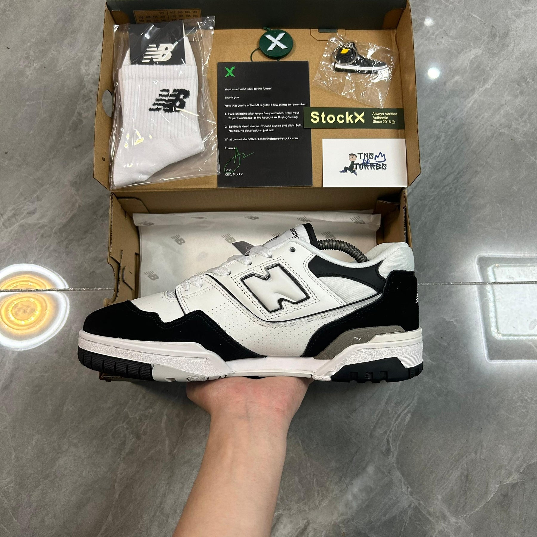 New Balance 550 GS White Black Rain Cloud