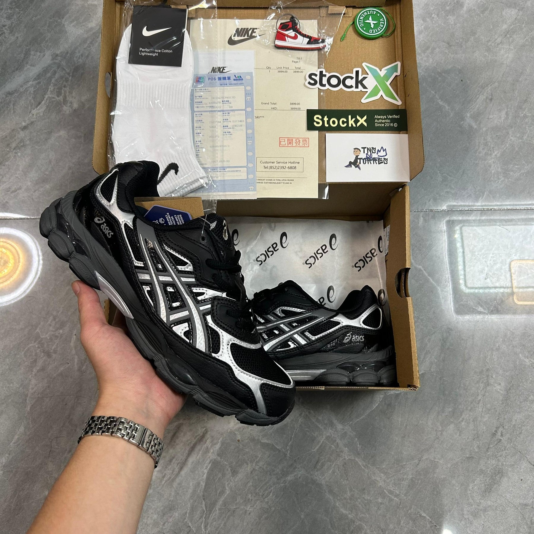 Asics Gel NYC “Black/Silver”