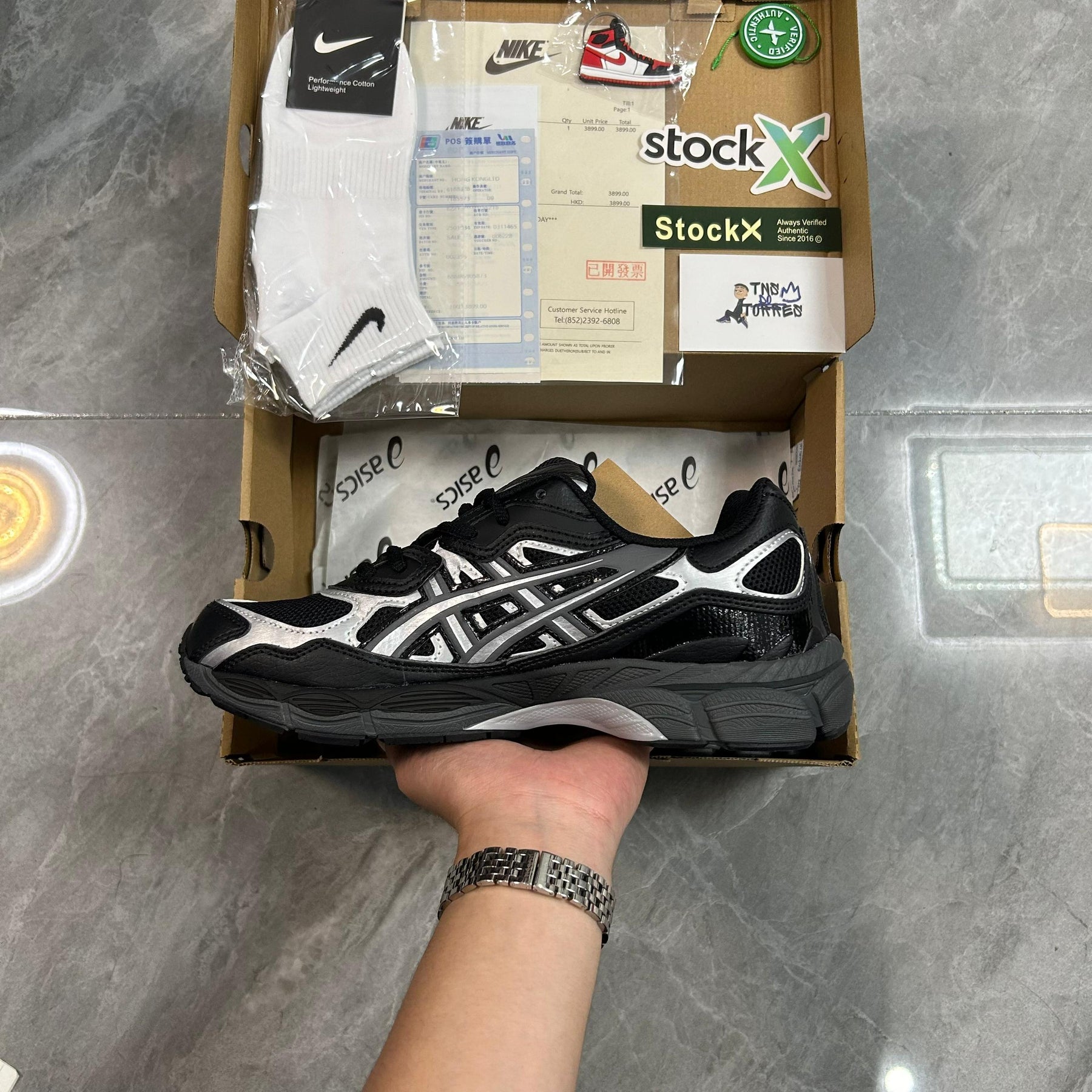 Asics Gel NYC “Black/Silver”