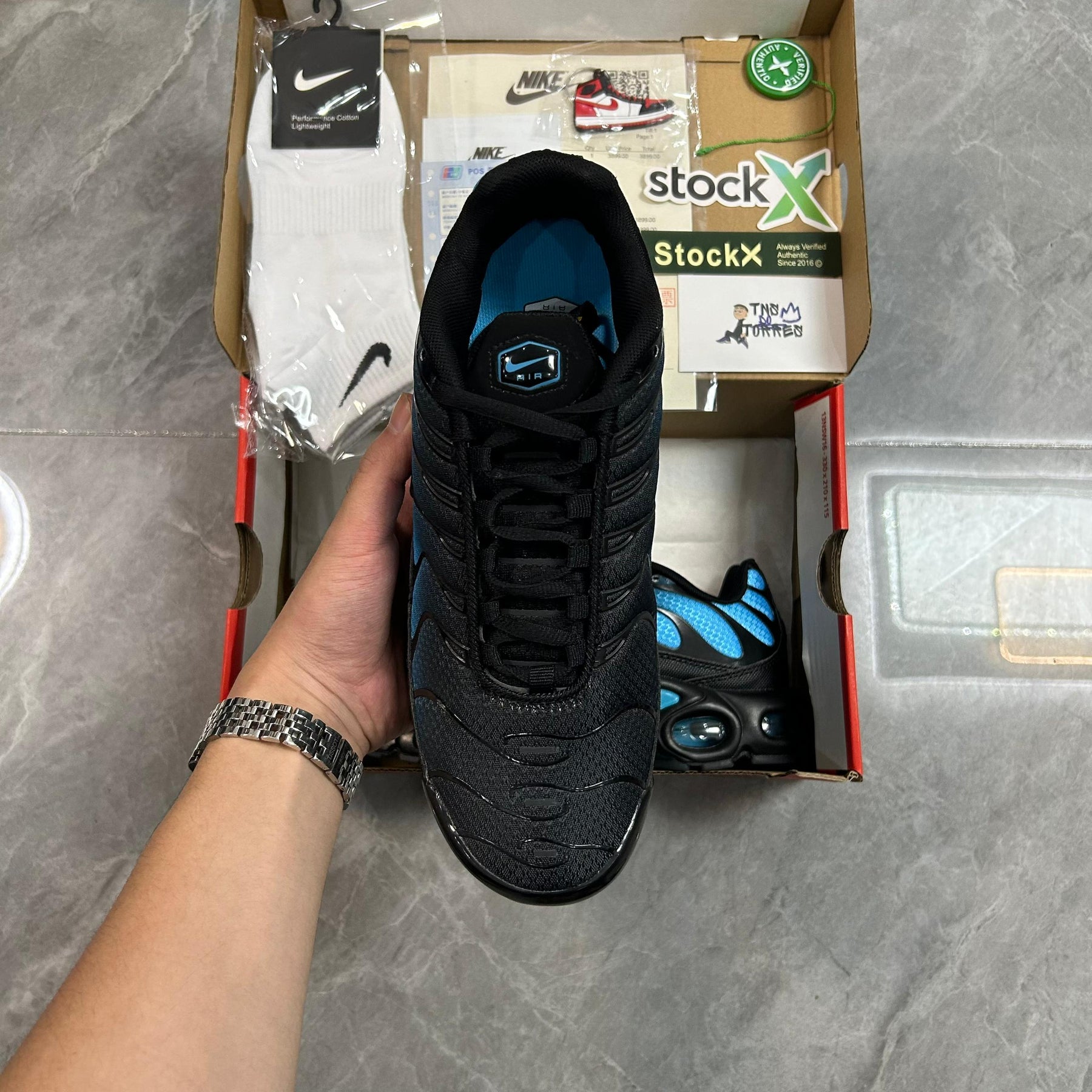 Air Max Plus TN 1 “Black/ Blue Gradient Wave“