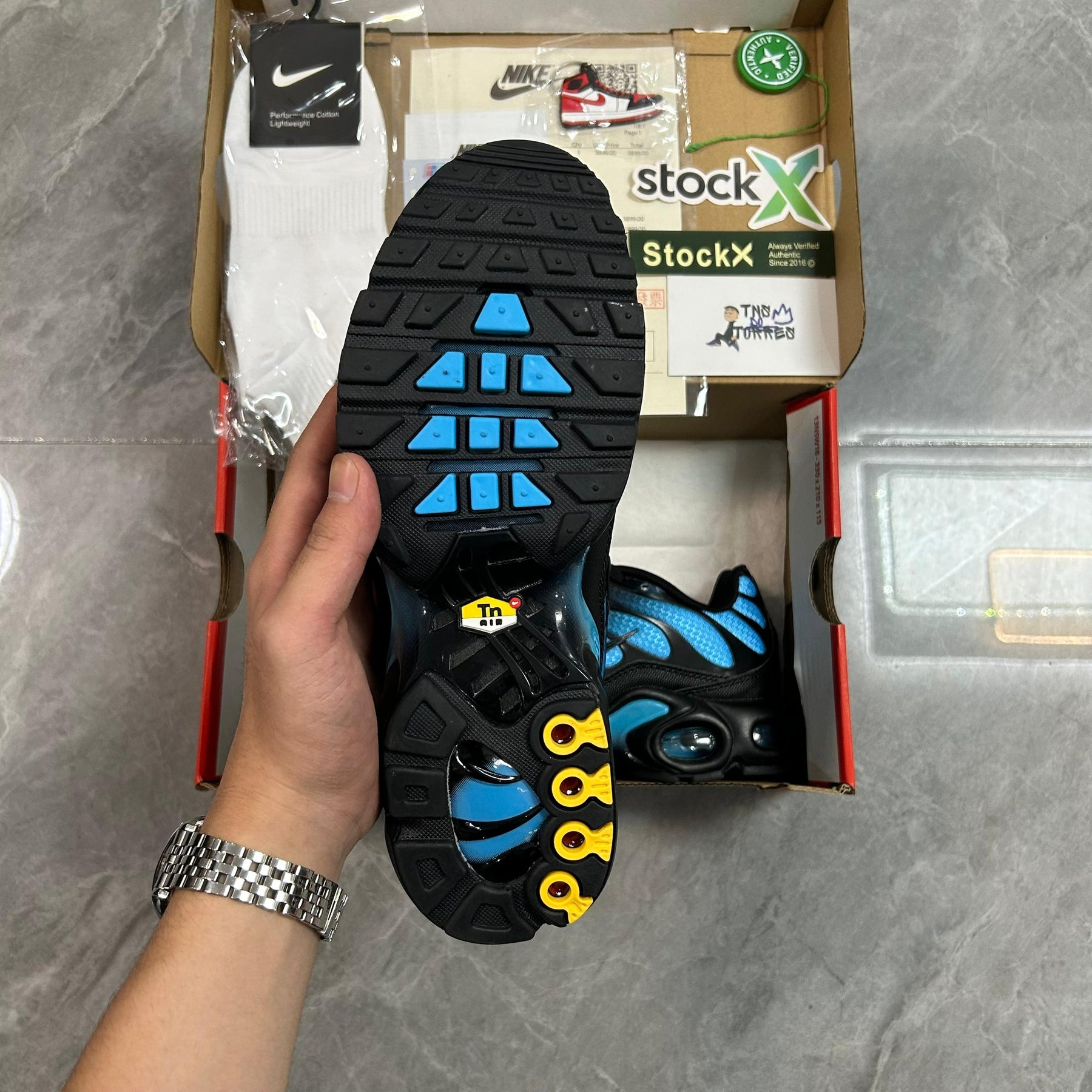 Air Max Plus TN 1 “Black/ Blue Gradient Wave“