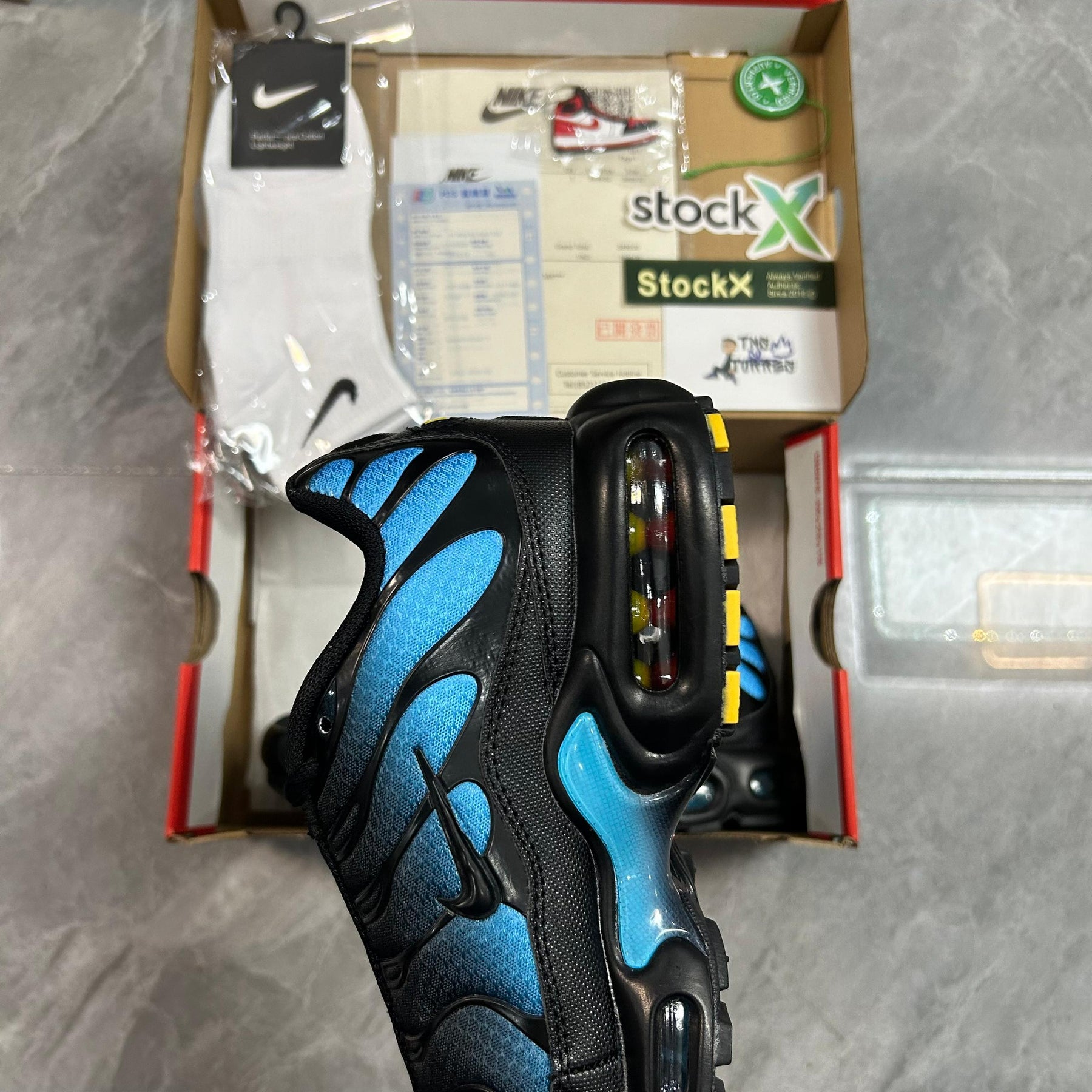 Air Max Plus TN 1 “Black/ Blue Gradient Wave“