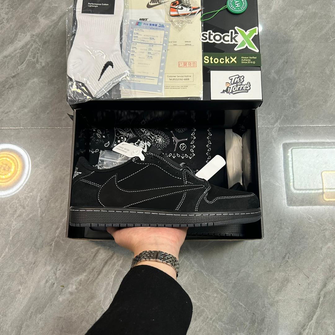 Travis Scott x Air Jordan 1 Low OG SP 'Black Phantom'