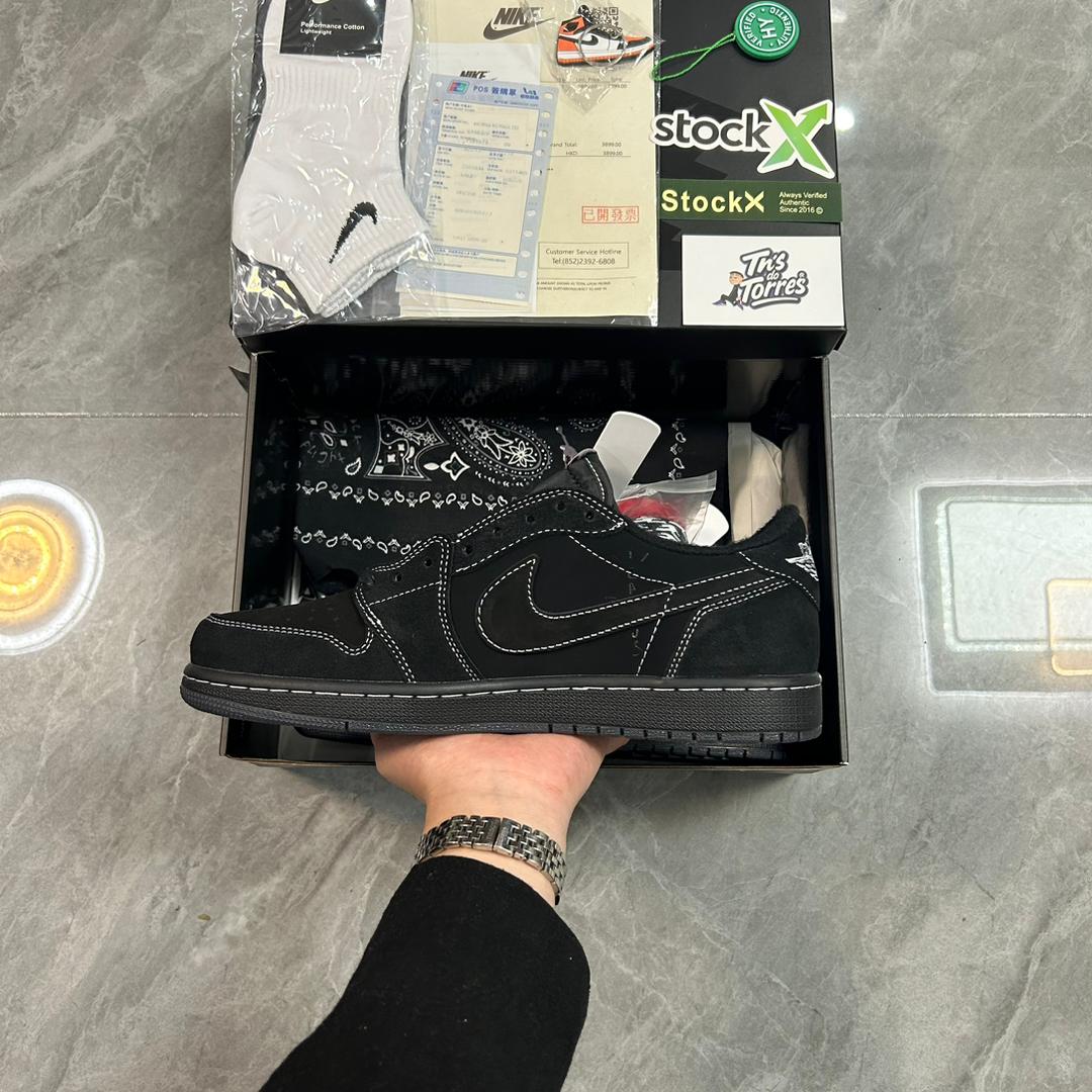 Travis Scott x Air Jordan 1 Low OG SP 'Black Phantom'